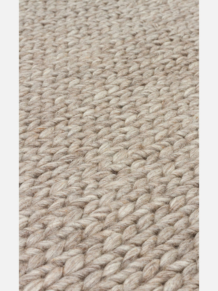 Woolstar %100 Naturel Kazak Desenli Salon Oturma Odası Koridor Antre El Dokuma Örgü Halı BROWN - Carpetdocia