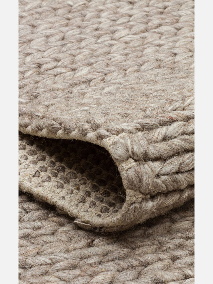 Woolstar %100 Naturel Kazak Desenli Salon Oturma Odası Koridor Antre El Dokuma Örgü Halı BROWN - Carpetdocia