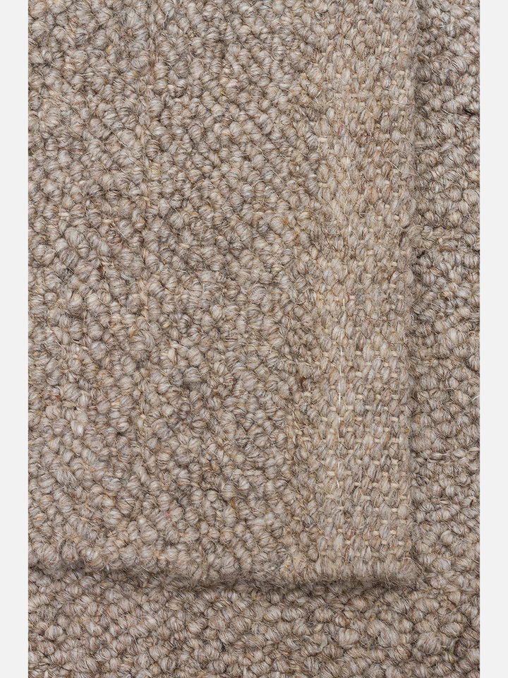 Agra Series Wool, Polyester and Cotton Blend Handwoven Rug DARK STONE