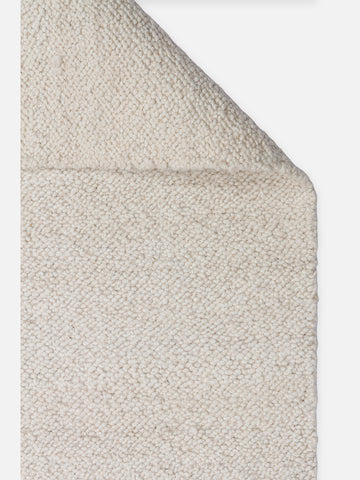 Agra Series Wool, Polyester and Cotton Blend Handwoven Rug IVORY