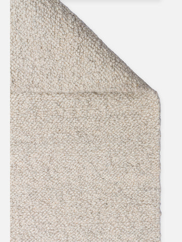 Agra Series Wool, Polyester and Cotton Blend Handwoven Rug SILVER