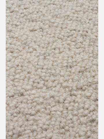 Agra Series Wool, Polyester and Cotton Blend Handwoven Rug SILVER
