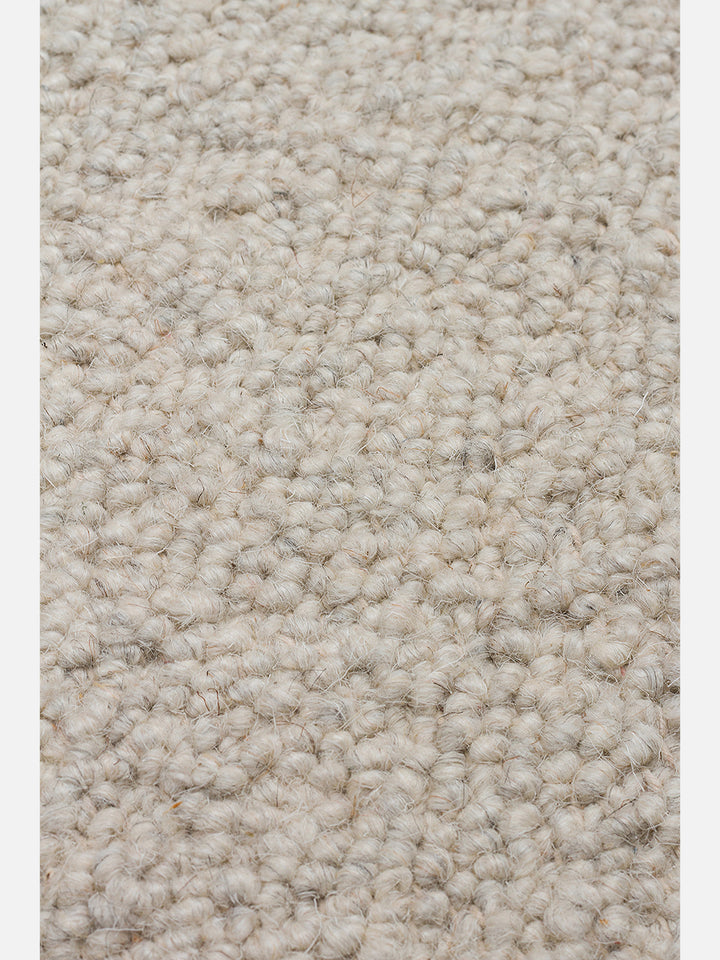 Agra Series Wool, Polyester and Cotton Blend Handwoven Rug SILVER