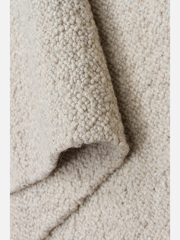 Agra Series Wool, Polyester and Cotton Blend Handwoven Rug SILVER