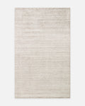 Amore Series 100% Natural Banana Silk Viscose and Cotton Blend Living Room Handwoven Rug SILVER