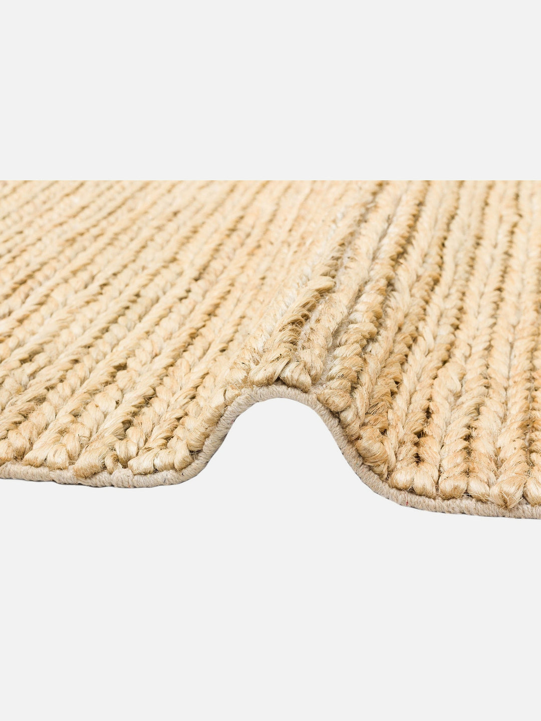 Baccarat Jüt %100 Naturel Oturma Odası Koridor Antre Mutfak Balkon El Dokuma Hasır Halı BAC CREAM - Carpetdocia
