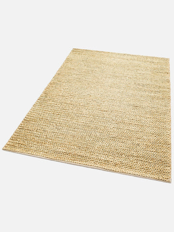 Baccarat Jüt %100 Naturel Oturma Odası Koridor Antre Mutfak Balkon El Dokuma Hasır Halı BAC CREAM - Carpetdocia