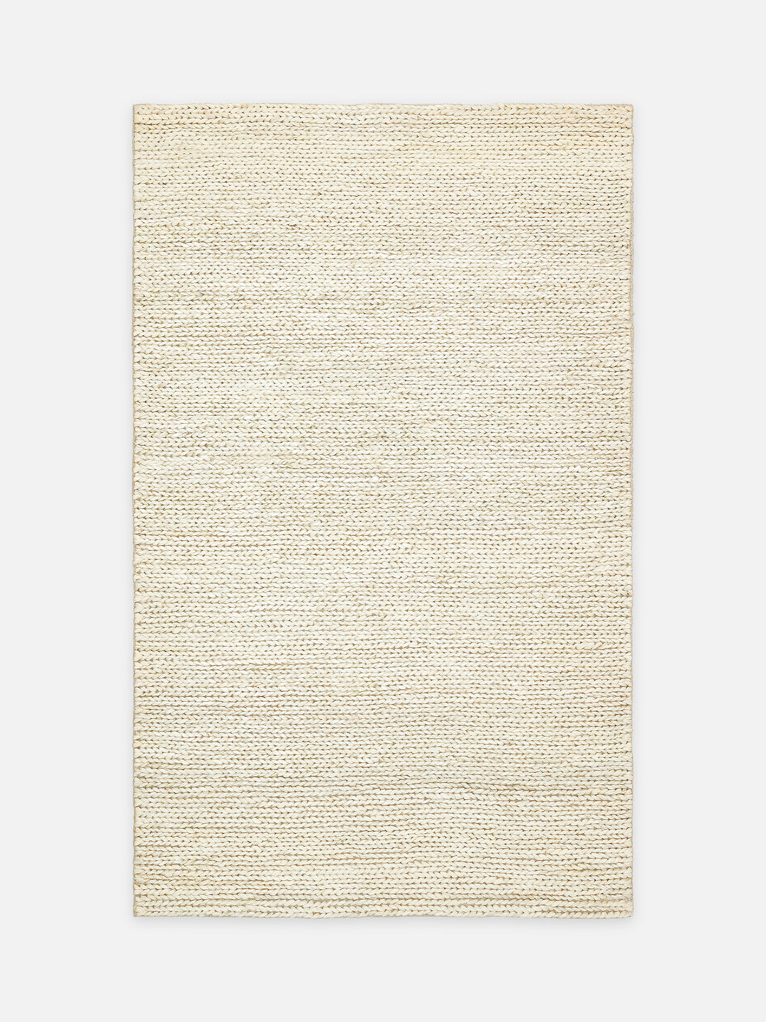 Baccarat Jüt %100 Naturel Oturma Odası Koridor Antre Mutfak Balkon El Dokuma Hasır Halı BAC WHITE - Carpetdocia - kusbakisi