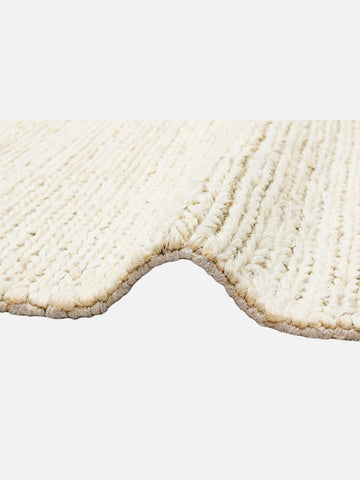 Baccarat Jüt %100 Naturel Oturma Odası Koridor Antre Mutfak Balkon El Dokuma Hasır Halı BAC WHITE - Carpetdocia