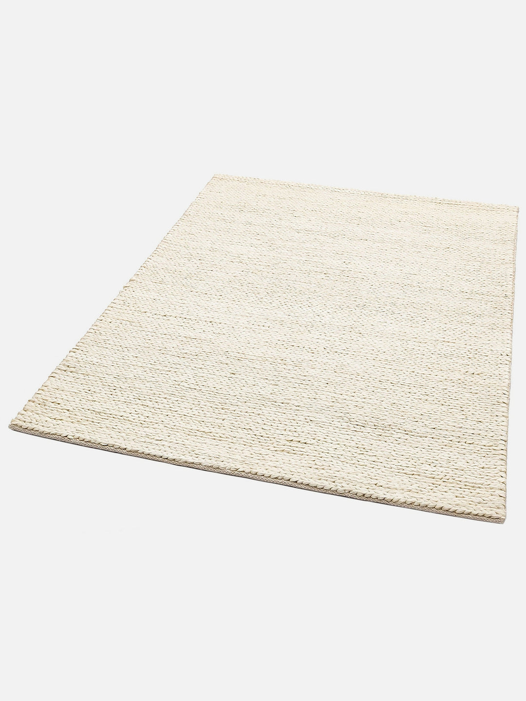 Baccarat Jüt %100 Naturel Oturma Odası Koridor Antre Mutfak Balkon El Dokuma Hasır Halı BAC WHITE - Carpetdocia