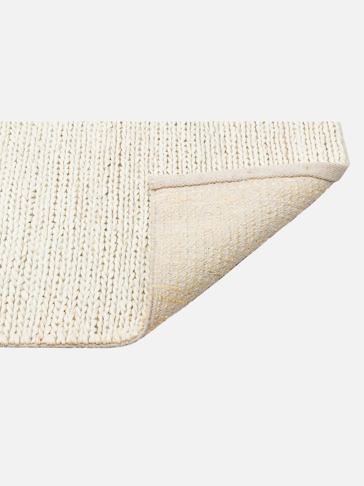 Baccarat Jüt %100 Naturel Oturma Odası Koridor Antre Mutfak Balkon El Dokuma Hasır Halı BAC WHITE - Carpetdocia