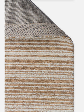 Barcelona Series Wool and Cotton Blend Handwoven Rug BEIGE