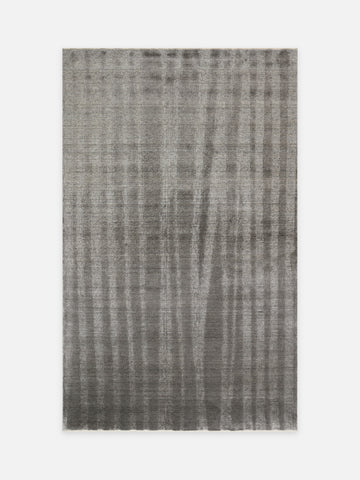Brasilia El Emeğiyle Üretilen Modern Sade Şık TENCEL™ Özel Kara Tezgah Halısı 01 ANTHRACITE - Carpetdocia - kusbakisi