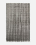 Brasilia Modern, Simple, Elegant TENCEL™ Rug, Handcrafted on a Special Black Loom 01 ANTHRACITE