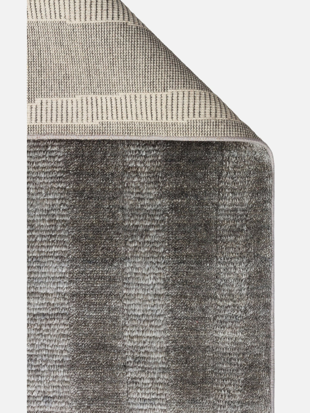 Brasilia El Emeğiyle Üretilen Modern Sade Şık TENCEL™ Özel Kara Tezgah Halısı 01 ANTHRACITE - Carpetdocia