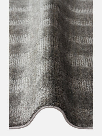 Brasilia El Emeğiyle Üretilen Modern Sade Şık TENCEL™ Özel Kara Tezgah Halısı 01 ANTHRACITE - Carpetdocia