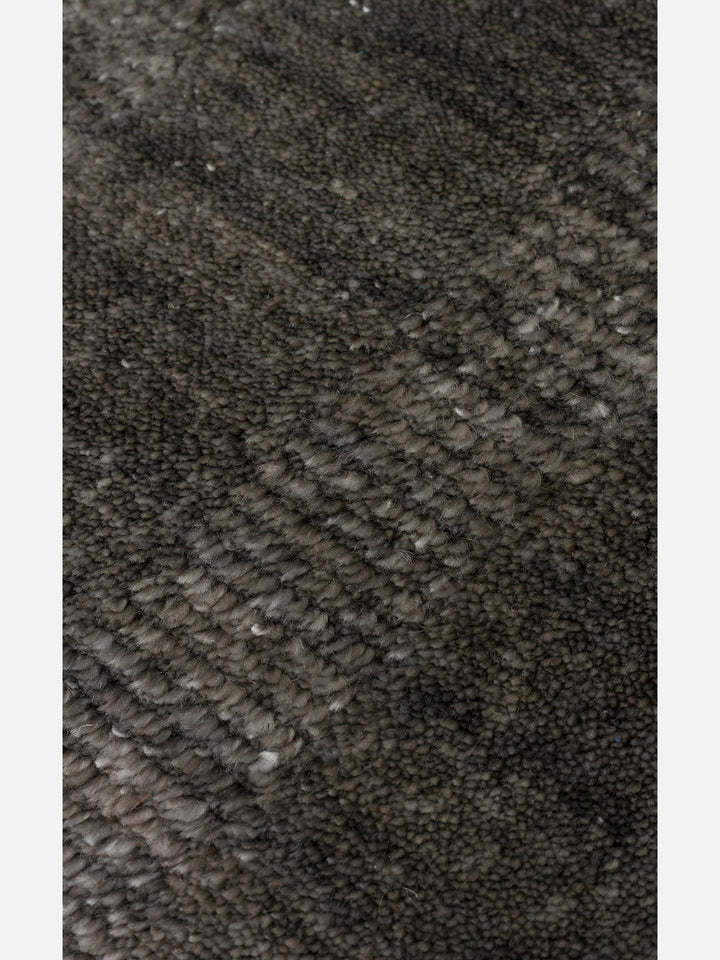 Brasilia El Emeğiyle Üretilen Modern Sade Şık TENCEL™ Özel Kara Tezgah Halısı 01 ANTHRACITE - Carpetdocia