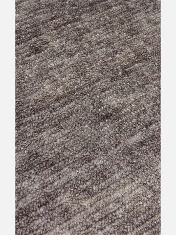 Brasilia El Emeğiyle Üretilen Modern Sade Şık TENCEL™ Özel Kara Tezgah Halısı PLAIN ANTRASIT - Carpetdocia