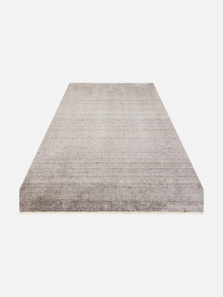 Brasilia El Emeğiyle Üretilen Modern Sade Şık TENCEL™ Özel Kara Tezgah Halısı PLAIN ANTRASIT - Carpetdocia
