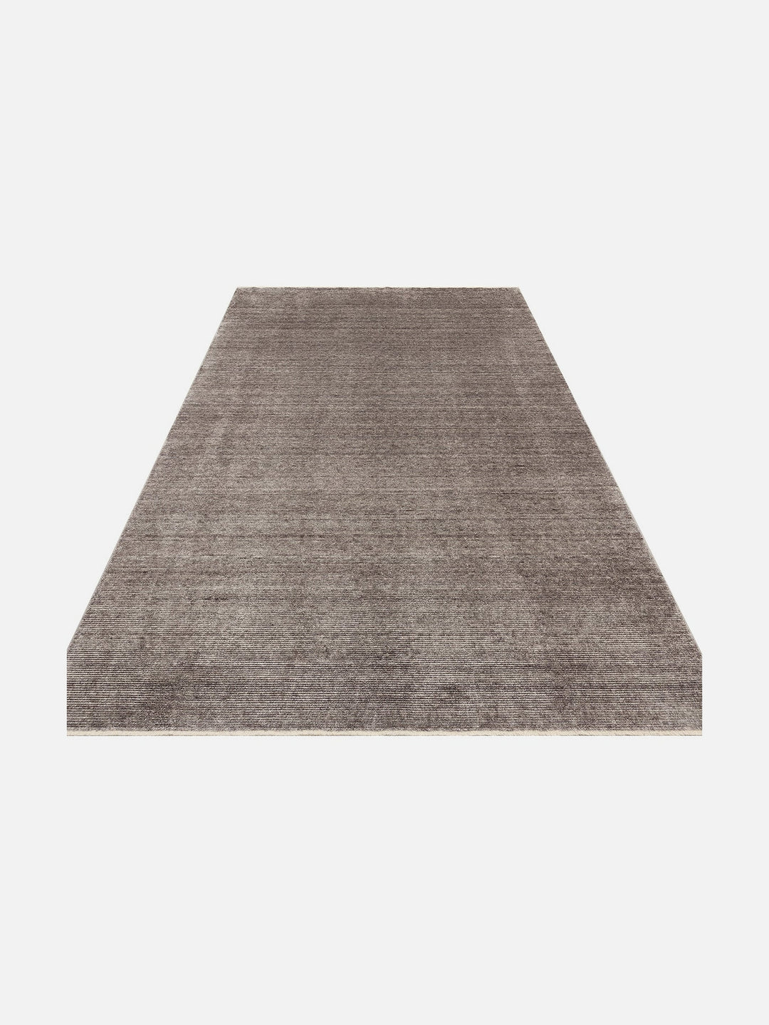 Brasilia El Emeğiyle Üretilen Modern Sade Şık TENCEL™ Özel Kara Tezgah Halısı PLAIN ANTRASIT - Carpetdocia