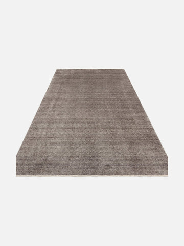 Brasilia El Emeğiyle Üretilen Modern Sade Şık TENCEL™ Özel Kara Tezgah Halısı PLAIN ANTRASIT - Carpetdocia