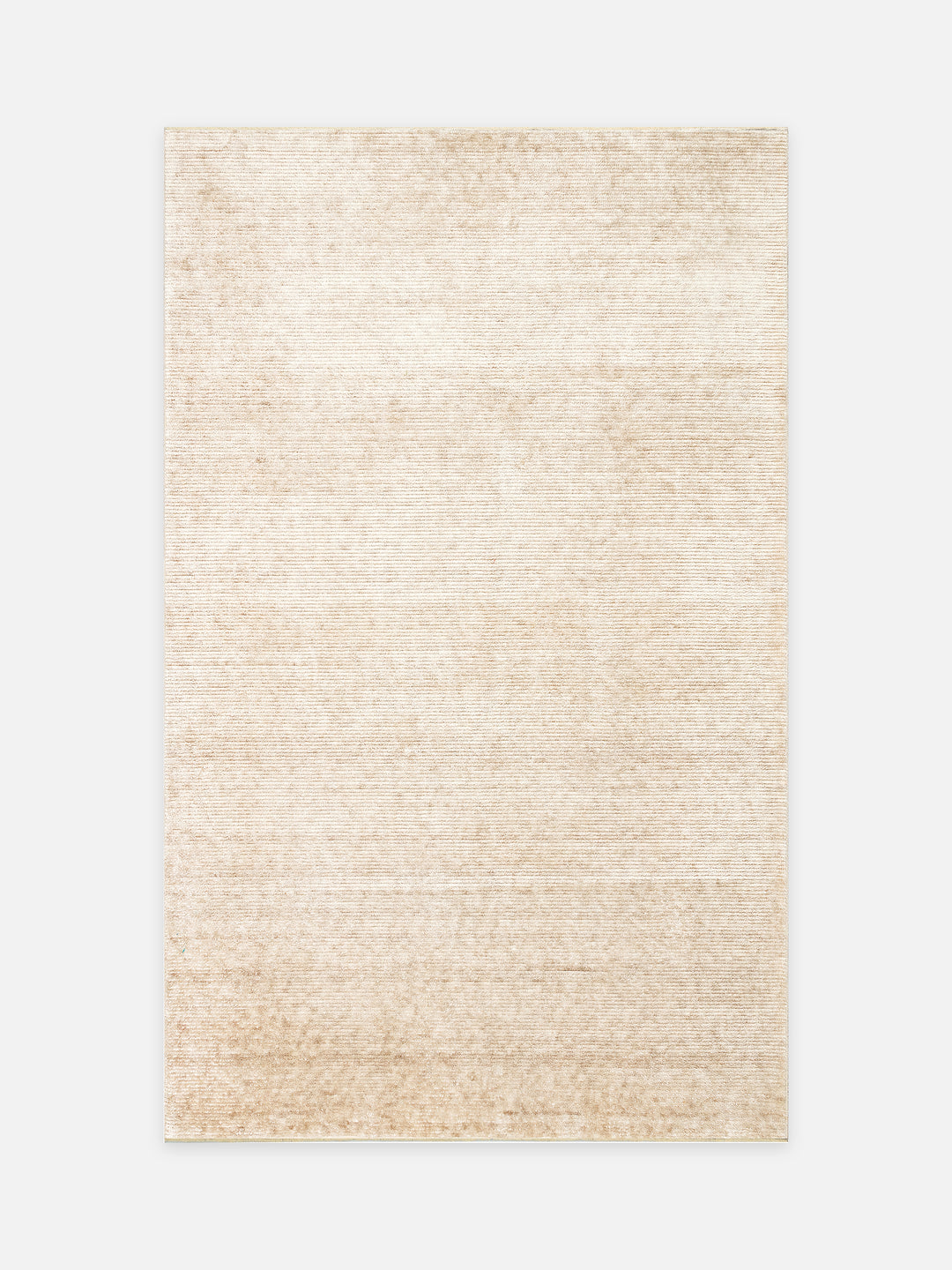 Brasilia El Emeğiyle Üretilen Modern Sade Şık TENCEL™ Özel Kara Tezgah Halısı PLAIN BEIGE - Carpetdocia - kusbakisi