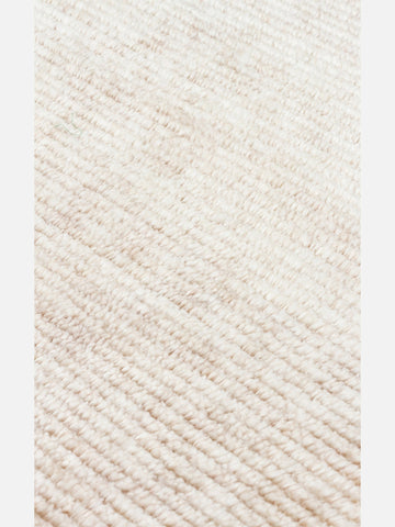 Brasilia El Emeğiyle Üretilen Modern Sade Şık TENCEL™ Özel Kara Tezgah Halısı PLAIN BEIGE - Carpetdocia