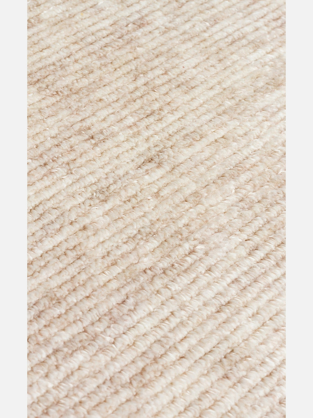 Brasilia El Emeğiyle Üretilen Modern Sade Şık TENCEL™ Özel Kara Tezgah Halısı PLAIN BEIGE - Carpetdocia