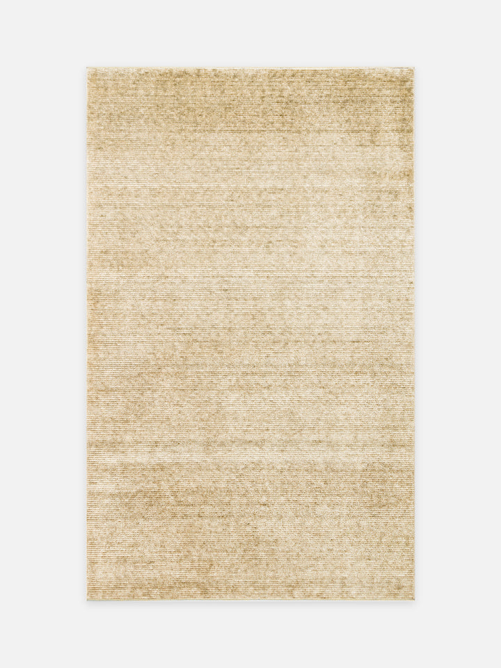 Brasilia El Emeğiyle Üretilen Modern Sade Şık TENCEL™ Özel Kara Tezgah Halısı PLAIN GREEN - Carpetdocia - kusbakisi