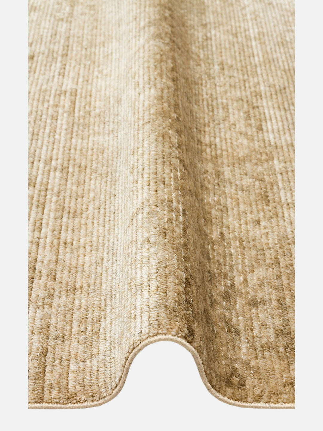 Brasilia El Emeğiyle Üretilen Modern Sade Şık TENCEL™ Özel Kara Tezgah Halısı PLAIN GREEN - Carpetdocia