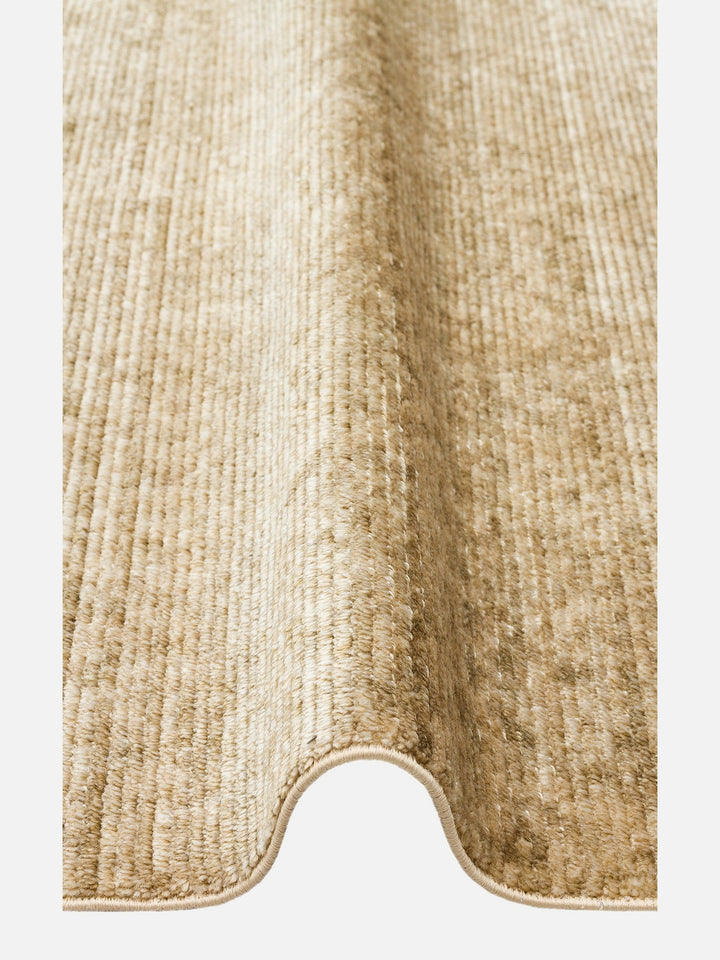 Brasilia El Emeğiyle Üretilen Modern Sade Şık TENCEL™ Özel Kara Tezgah Halısı PLAIN GREEN - Carpetdocia