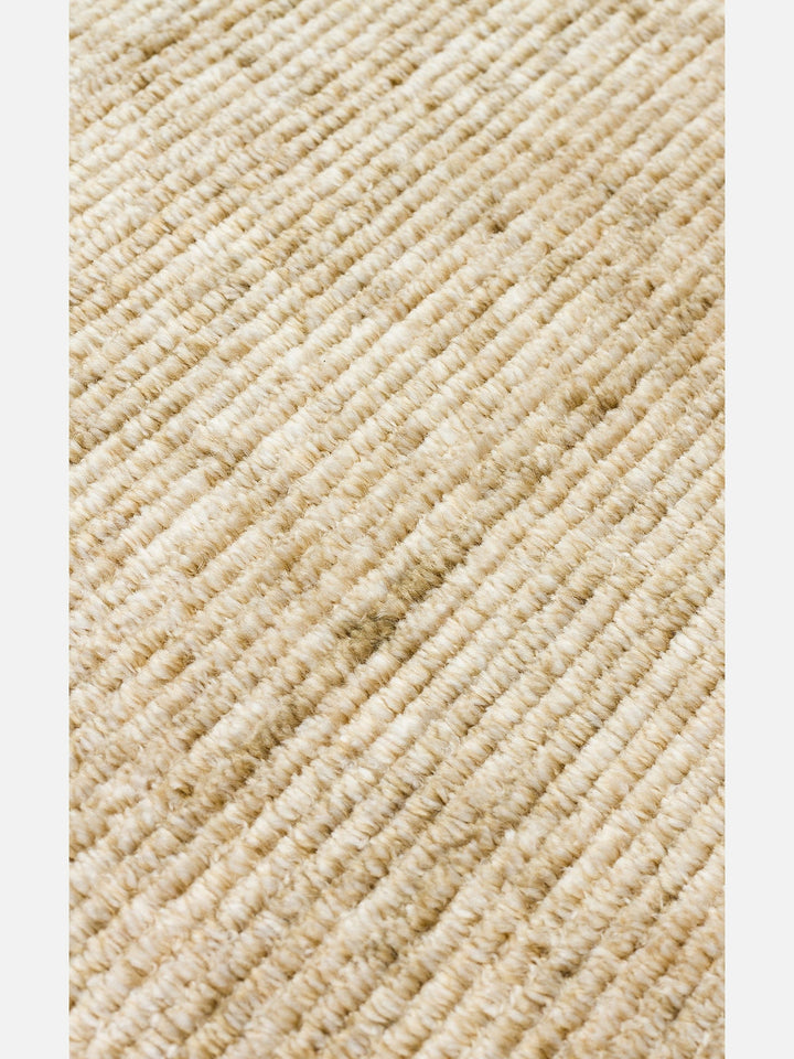 Brasilia El Emeğiyle Üretilen Modern Sade Şık TENCEL™ Özel Kara Tezgah Halısı PLAIN GREEN - Carpetdocia