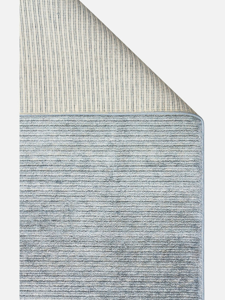 Brasilia El Emeğiyle Üretilen Modern Sade Şık TENCEL™ Özel Kara Tezgah Halısı PLAIN SKY BLUE - Carpetdocia