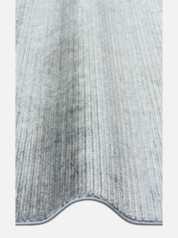 Brasilia El Emeğiyle Üretilen Modern Sade Şık TENCEL™ Özel Kara Tezgah Halısı PLAIN SKY BLUE - Carpetdocia