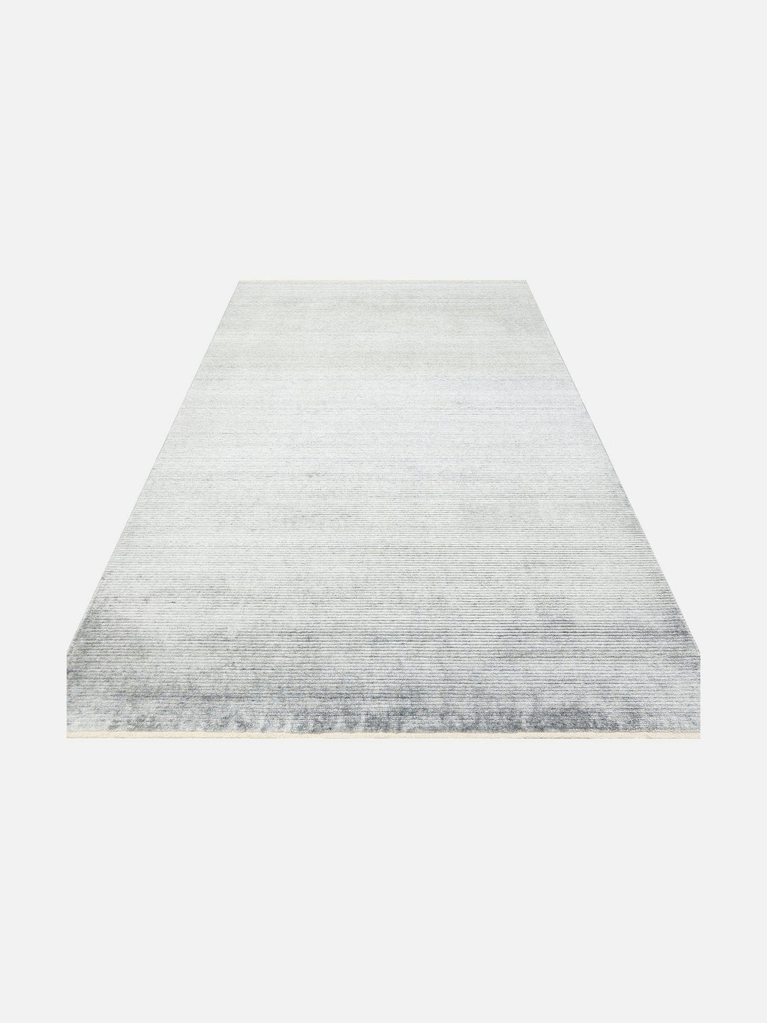 Brasilia El Emeğiyle Üretilen Modern Sade Şık TENCEL™ Özel Kara Tezgah Halısı PLAIN SKY BLUE - Carpetdocia