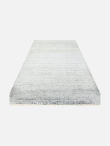 Brasilia El Emeğiyle Üretilen Modern Sade Şık TENCEL™ Özel Kara Tezgah Halısı PLAIN SKY BLUE - Carpetdocia