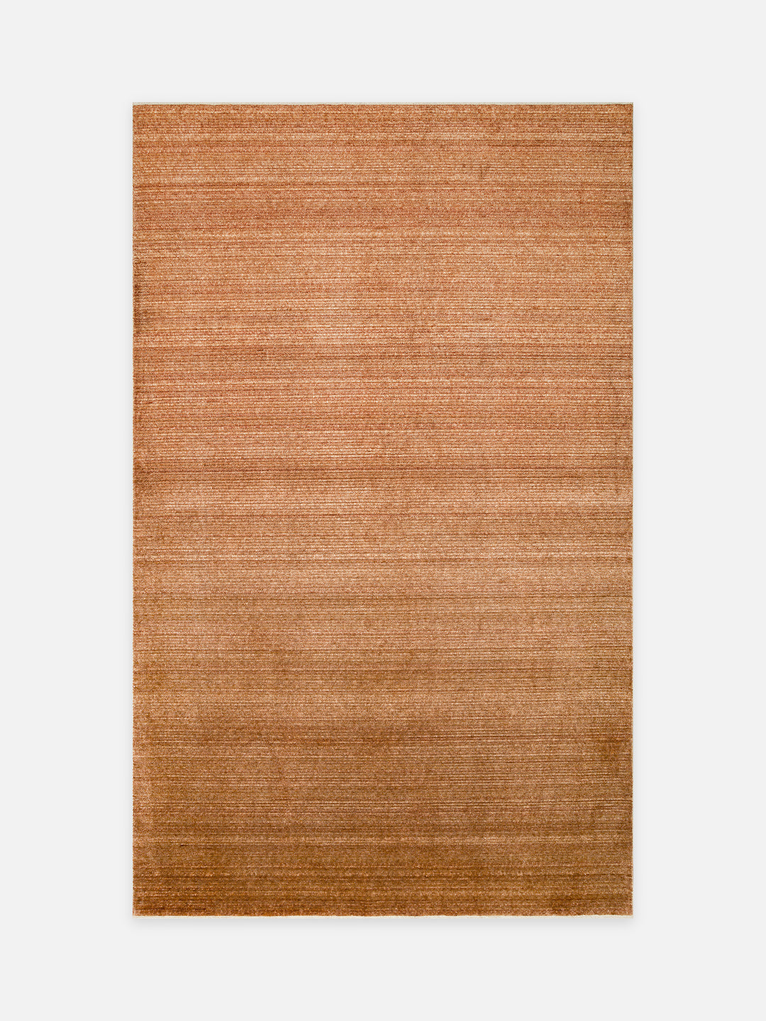 Brasilia El Emeğiyle Üretilen Modern Sade Şık TENCEL™ Özel Kara Tezgah Halısı PLAIN TERRACOTTA - Carpetdocia - kusbakisi