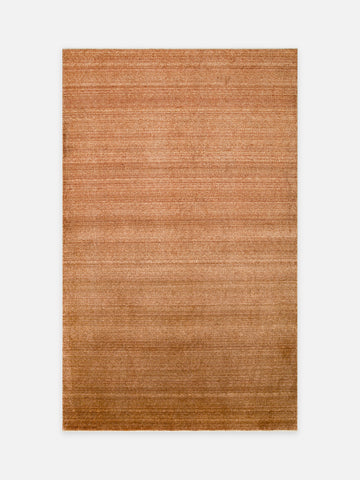 Brasilia El Emeğiyle Üretilen Modern Sade Şık TENCEL™ Özel Kara Tezgah Halısı PLAIN TERRACOTTA - Carpetdocia - kusbakisi
