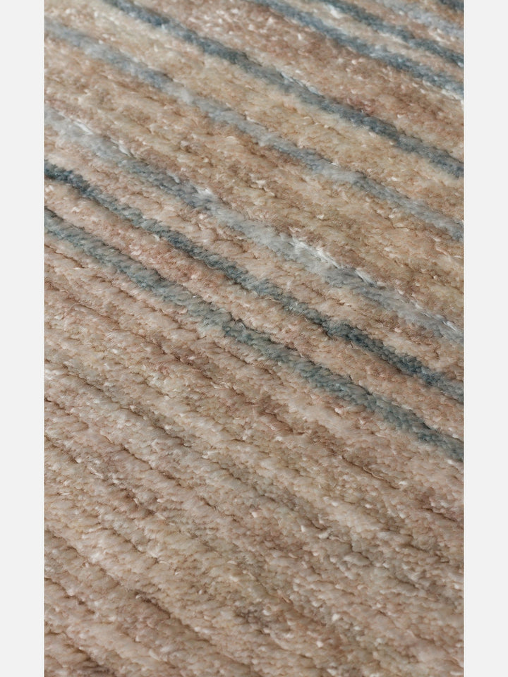 Burj Serisi %100 Naturel El Emeğiyle Üretilen TENCEL™ Kara Tezgah Halı 01 SKY VIZON - Carpetdocia