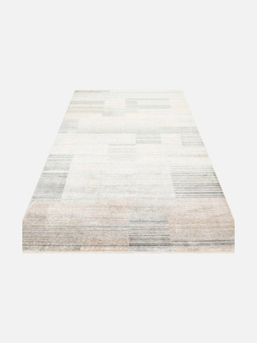Burj Serisi %100 Naturel El Emeğiyle Üretilen TENCEL™ Kara Tezgah Halı 01 SKY VIZON - Carpetdocia