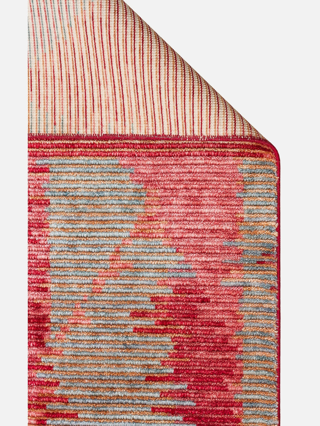 Burj Serisi %100 Naturel El Emeğiyle Üretilen TENCEL™ Kara Tezgah Halı 02 MULTY - Carpetdocia