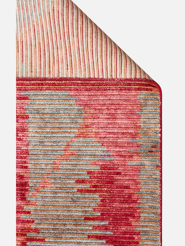 Burj Serisi %100 Naturel El Emeğiyle Üretilen TENCEL™ Kara Tezgah Halı 02 MULTY - Carpetdocia