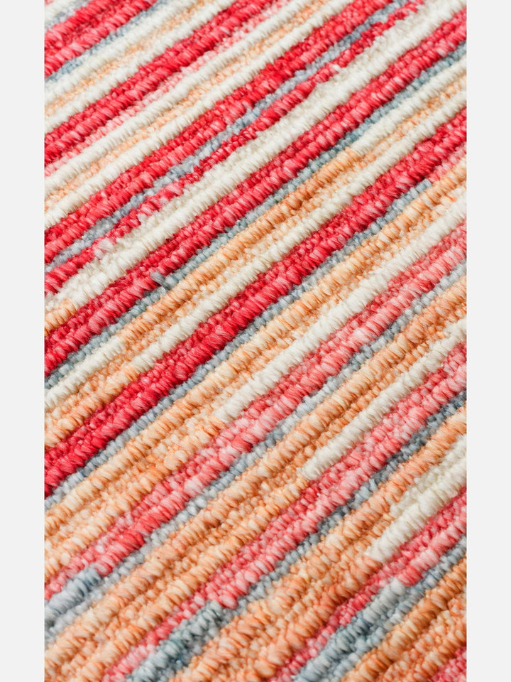Burj Serisi %100 Naturel El Emeğiyle Üretilen TENCEL™ Kara Tezgah Halı 03 MULTY - Carpetdocia