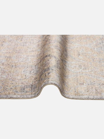 Çırağan %100 Naturel Özel Işıltılı El Emeği ile Özel Tezgahlarda Üretilen TENCEL™ Uşak Halısı 01 BEG - Carpetdocia