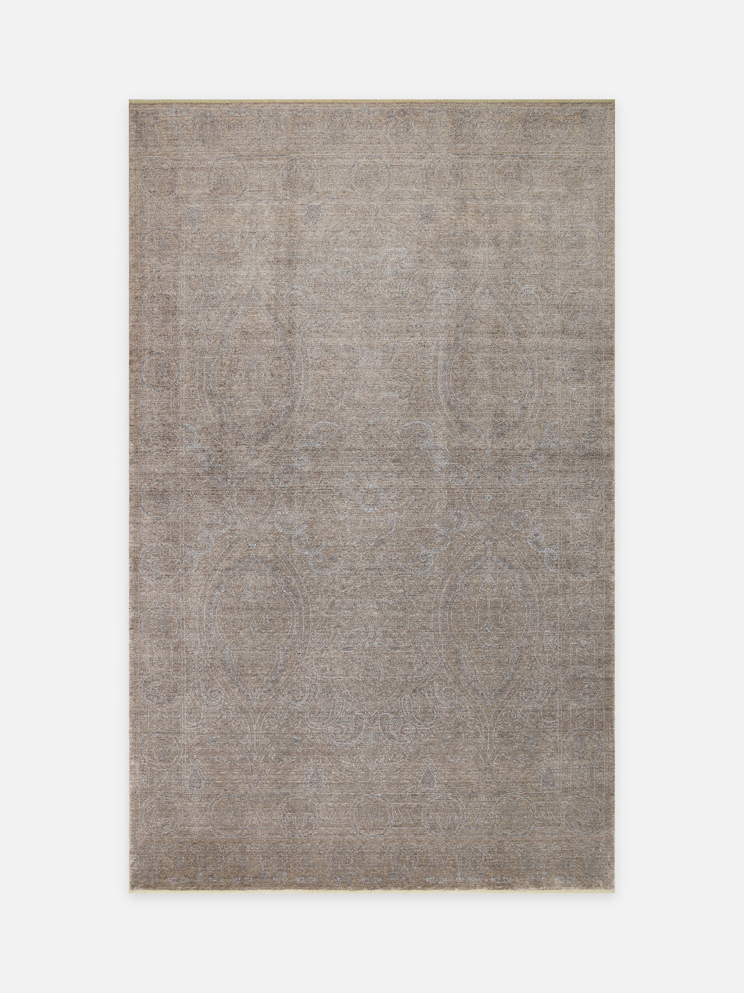 Çırağan %100 Naturel Özel Işıltılı El Emeği ile Özel Tezgahlarda Üretilen TENCEL™ Uşak Halısı 03 BEG - Carpetdocia - kusbakisi