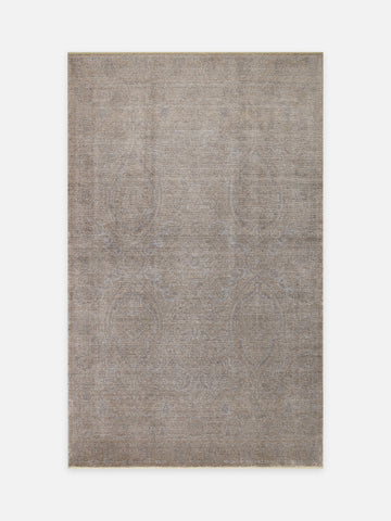 Çırağan %100 Naturel Özel Işıltılı El Emeği ile Özel Tezgahlarda Üretilen TENCEL™ Uşak Halısı 03 BEG - Carpetdocia - kusbakisi