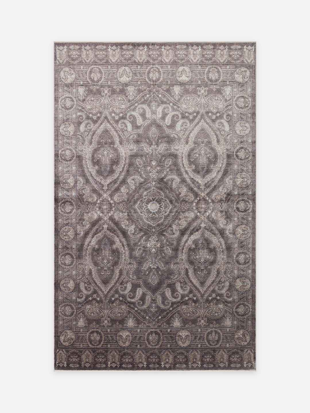 Çırağan %100 Naturel Özel Işıltılı El Emeği ile Özel Tezgahlarda Üretilen TENCEL™ Uşak Halısı 03 SMG - Carpetdocia - kusbakisi