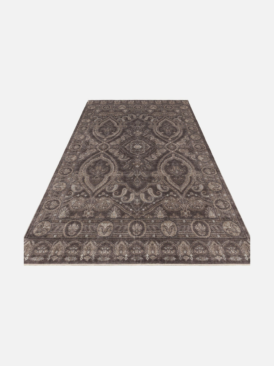Çırağan %100 Naturel Özel Işıltılı El Emeği ile Özel Tezgahlarda Üretilen TENCEL™ Uşak Halısı 03 SMG - Carpetdocia