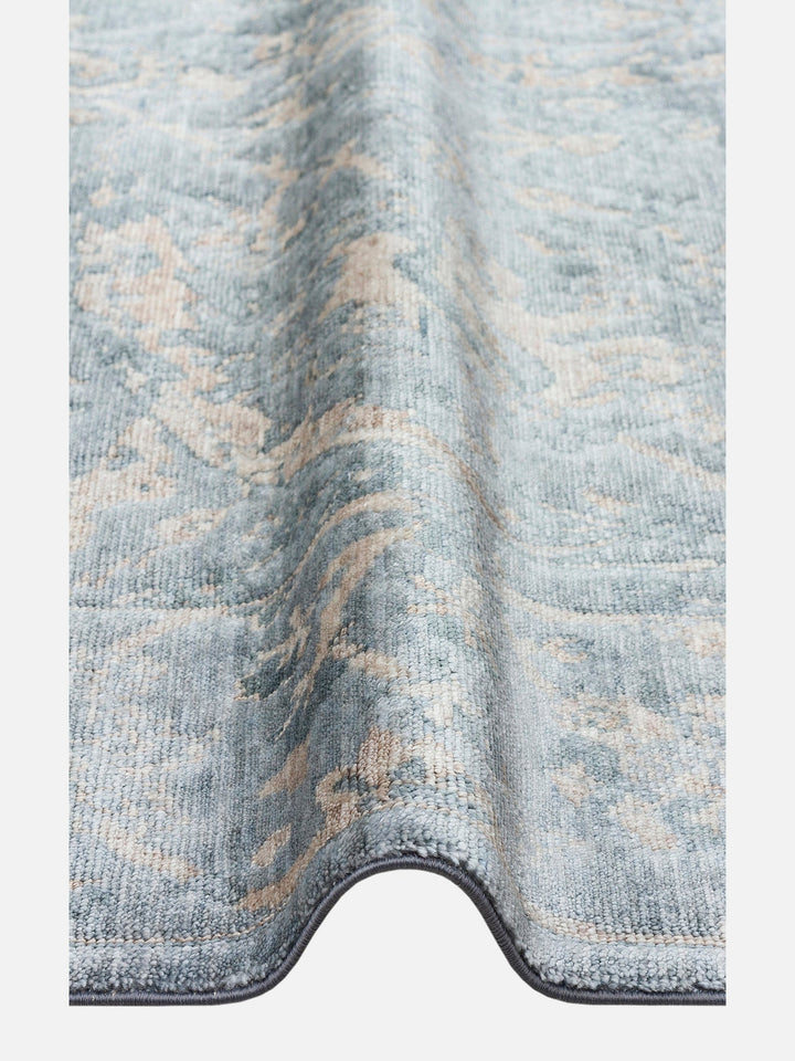 Çırağan %100 Naturel Özel Işıltılı El Emeği ile Özel Tezgahlarda Üretilen TENCEL™ Uşak Halısı 07SVZ - Carpetdocia