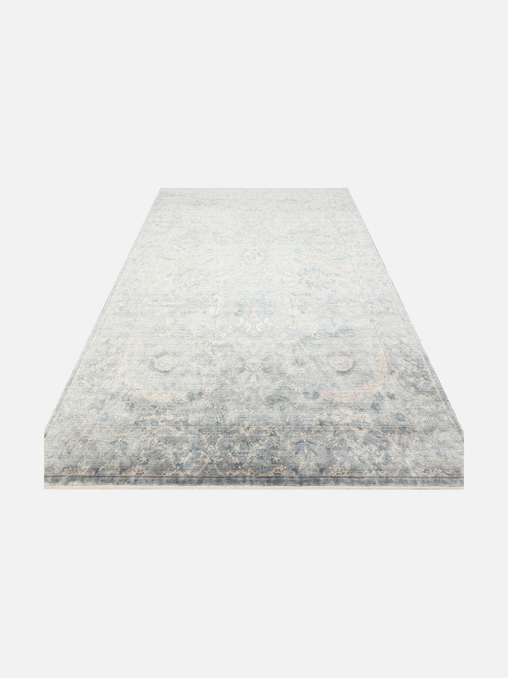 Çırağan %100 Naturel Özel Işıltılı El Emeği ile Özel Tezgahlarda Üretilen TENCEL™ Uşak Halısı 07SVZ - Carpetdocia